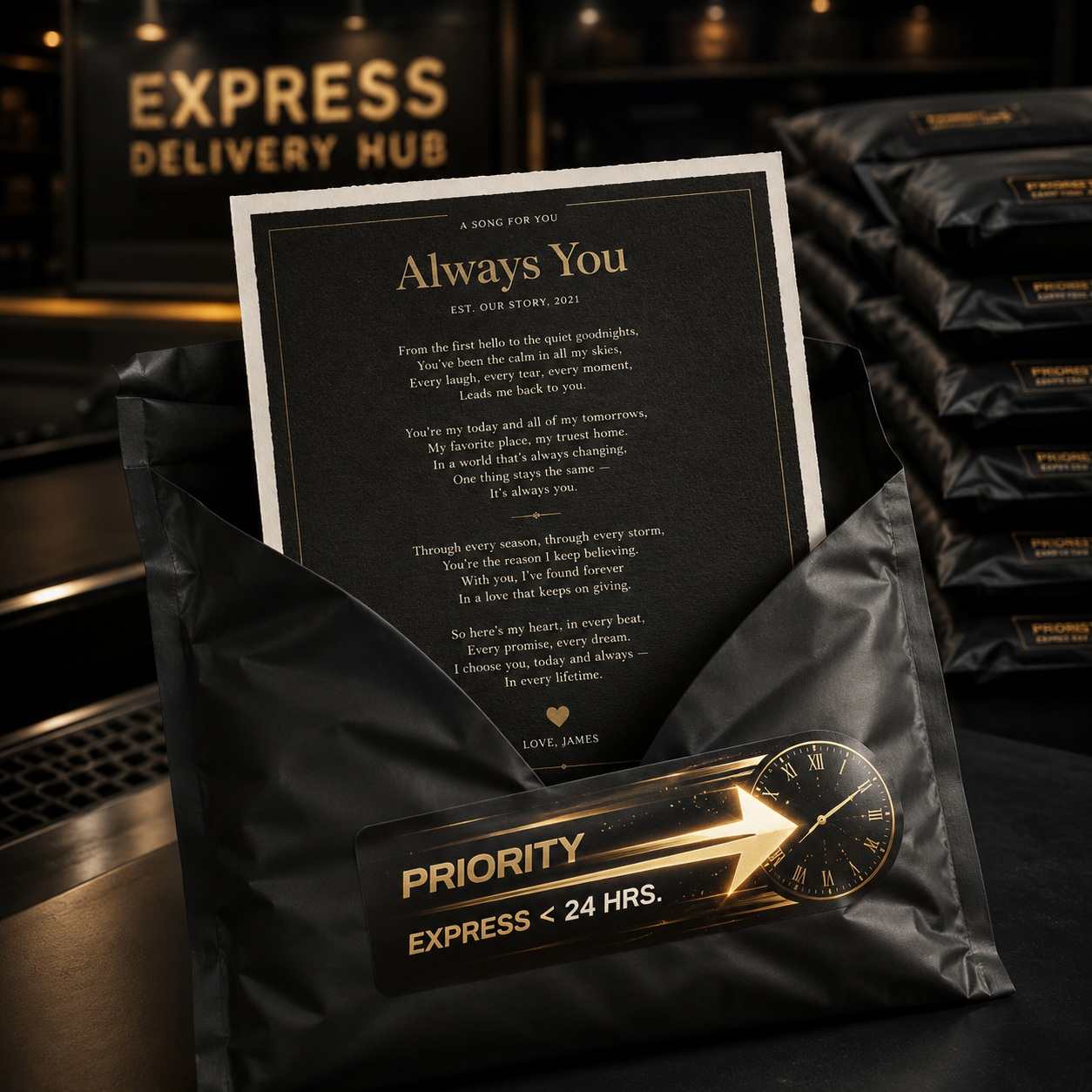 Express delivery (under 24 hours)